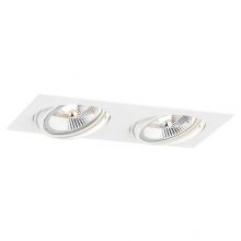 Olimp plus oprawa wpuszczana 2xGU10 es111 12W biała